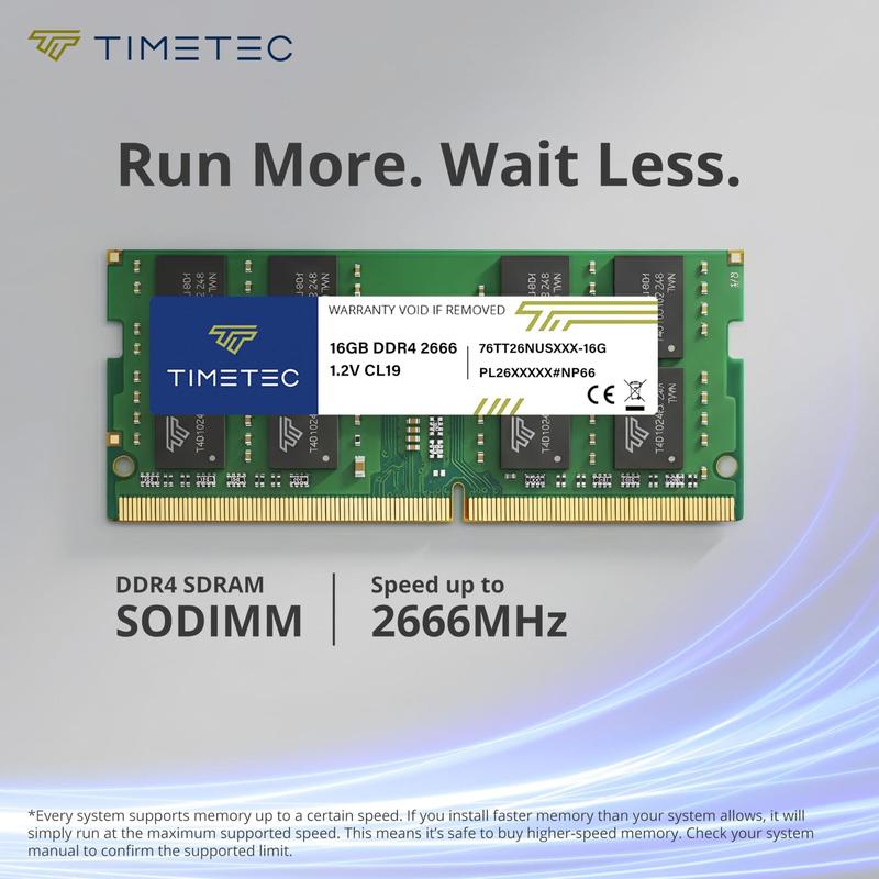 Memória RAM Timetec 32 GB DDR4 2666 MHz SODIMM CL19 para Notebook